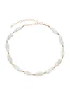 ROMA AND RAE WOMEN'S SUMMER LUXE GOLDTONE & 2MM FRESHWATER PEARL CHOKER NECKLACE