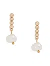 ROMA AND RAE WOMEN'S SUMMER LUXE GOLDTONE & 8MM IRREGULAR ROUND PEARL DROP EARRINGS