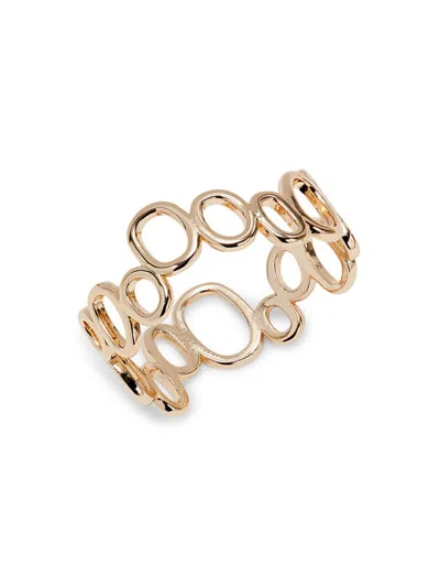 Roma And Rae Women's Summer Luxe Goldtone Circle Ring In Metal