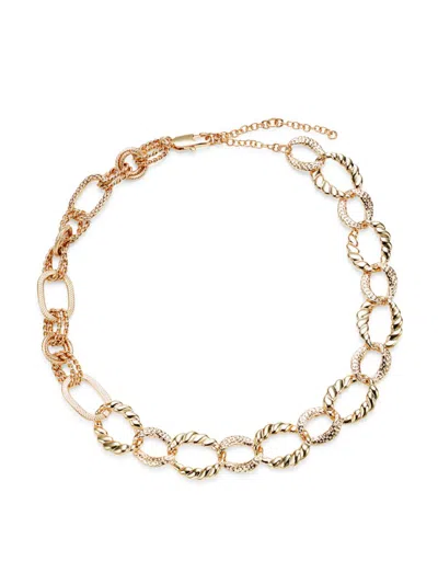 Roma And Rae Women's Summer Luxe Goldtone Link Chain Necklace In Brass