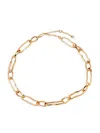 ROMA AND RAE WOMEN'S SUMMER LUXE GOLDTONE LINK CHAIN NECKLACE