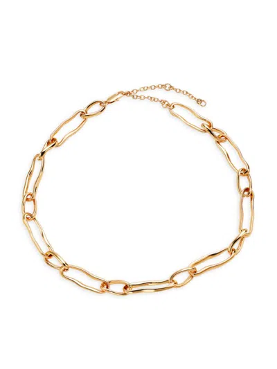 Roma And Rae Women's Summer Luxe Goldtone Link Chain Necklace
