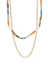 ROMA AND RAE WOMEN'S SUMMER LUXE MULTI STONE LAYERED NECKLACE