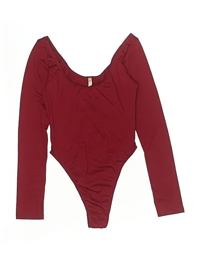 Pre-owned Roma Bodysuit In Burgundy