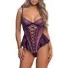 Roma Confidential Cheri Amore Underwire Teddy In Purple