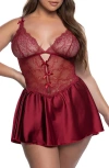 Roma Confidential Paradise Dream Chemise In Red
