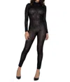 Roma Confidential Wild Stripe Catsuit In Black