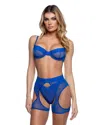 Roma Costume Millenium 3pc Chaps Set In Blue
