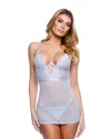 Roma Costume Paradise Bloom Chemise 2pc Set In Blue
