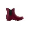 Roma Women's Chelsea Rain Boots In Matte Maroon In Multi