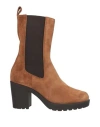 Romagnoli Woman Ankle Boots Camel Size 8 Leather
