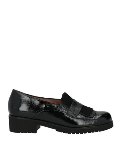 Romagnoli Woman Loafers Black Size 5 Leather