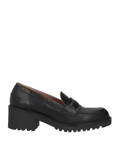 Romagnoli Woman Loafers Black Size 6 Leather