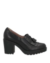 Romagnoli Woman Loafers Black Size 7 Leather