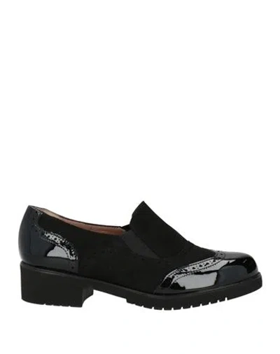Romagnoli Woman Loafers Black Size 8 Leather