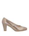 Romagnoli Woman Pumps Sand Size 7 Leather
