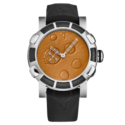 Romain Jerome Moon Dust Automatic Orange Dial Men's Watch Rjmdau.901.10 In Black / Orange