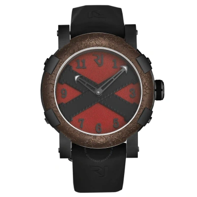 Romain Jerome Titanclagrnd Automatic Red Dial Men's Watch Rj.tg.au.702.20 In Black