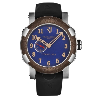 Romain Jerome Titanic Automatic Blue Dial Men's Watch Rjtiau.503.10 In Black