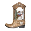 Roman 10.2in Lighted Swirl Boot Christmas Tabletop Decor In Multi