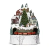 Roman 11in Musical Lighted Mountain Plays Music Christmas Tabletop Decor In Multi