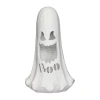 Roman 12"h Lighted Boo Ghost With Swirling Bats Halloween Tabletop Decor In White