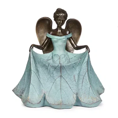 Roman 13.25in Angel Bird Bath In Multi