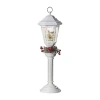 Roman 27.5" Led Swirl Lamp Post Christmas Tabletop Decor In White