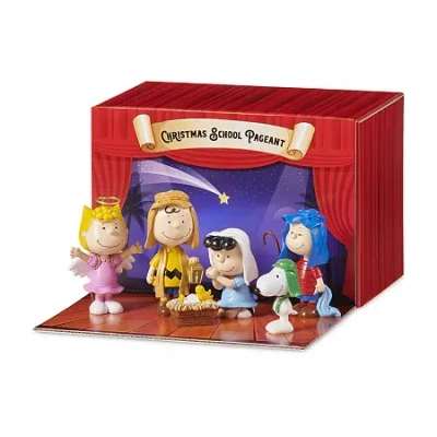 Roman 3.5in Set Of Pageant 6-pc. Peanuts Christmas Tabletop Decor In Multi