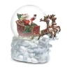 Roman 5.7 In Music Sleigh-dome Christmas Snow Globe In White