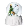 Roman 5.75" Led Rudolph Dome Plays Music Christmas Tabletop Decor In White