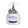 Roman 6.25in Musical Rudolph Bumble Dome Plays Music Christmas Tabletop Decor In White