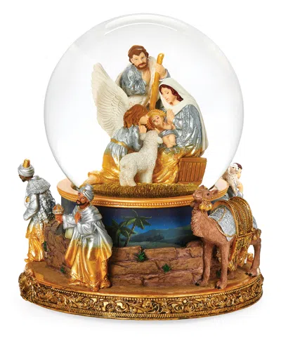 Roman 7" H Musical Dome Nativity Double In Multi Color