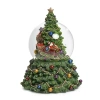 Roman 7.5 In Musical Tree Dome Santa Christmas Snow Globe In Green