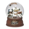 Roman 7.75in Musical Santa Dome Plays Music Christmas Tabletop Decor In Multi