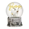 Roman 7"h Lighted Ghost Dome With Boo Light Halloween Tabletop Decor In White