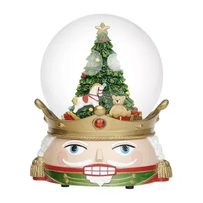 Roman 7"h Musical Nutcracker Head Dome Christmas Tabletop Decor In Multi