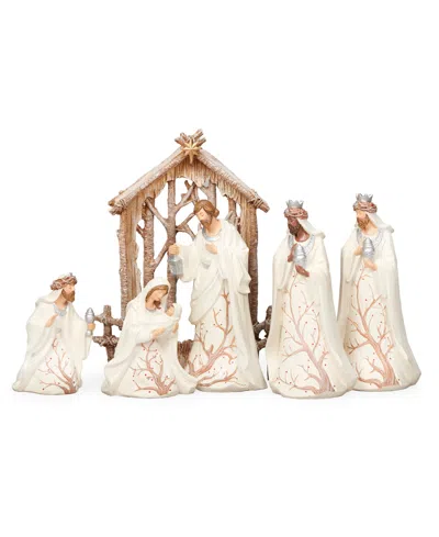 Roman 9.5" H Nativity Berry Branch In Multi Color