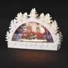 Roman Led Cardinal Snow Globe In White