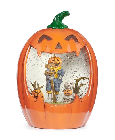 Roman Lighted Swirl Jack-o- Lantern In Multi Color