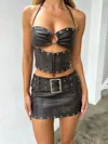 Outcast Brylee Mini Skirt Brown