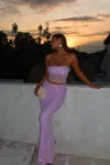 Outcast Kara Top Lilac Sequin