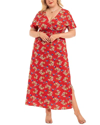 Romanissa Maxi Dress In Red