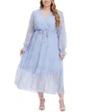 Romanissa Midi Dress In Blue