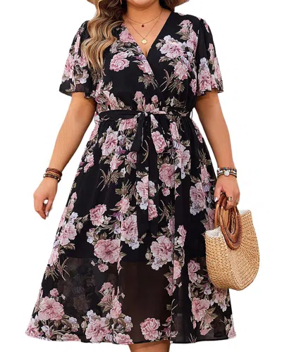 Romanissa Midi Dress In Black