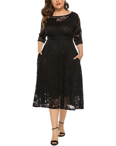 Romanissa Midi Dress In Black