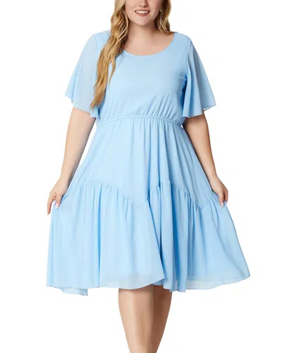 Romanissa Midi Dress In Blue