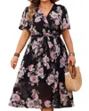 Romanissa Midi Dress In Multi