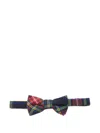Romano Plaid-checked Bow Tie In Blue
