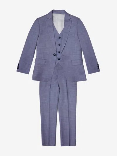 Romano Suits Kids'  Romano Boys 3 Piece Suit In Blue